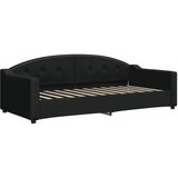  Dnevni krevet na razvlačenje s ladicama crni 90x200 cm tkanina | shoptok.hr
