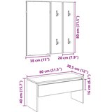  Set namještaja za hodnik Umjetničko izrađeno drvo od hrasta | shoptok.hr