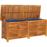  Vrtna kutija za pohranu s rešetkama 150x50x56 cm drvo bagrema | Eponuda.com