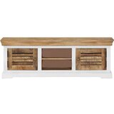 TV omarica iz trdnega mangovega lesa 118x30x40 cm, (20828514) | Shoptok.si
