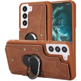 INORCO Za Samsung Galaxy S23 Reže za kartice Telefonski ovitek Ring Kickstand PU usnje prevlečen TPU ovitek, (22037004) Cene