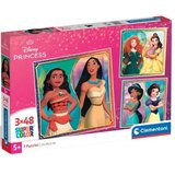 Clementoni Disney+Princeske Supercolor 3x48 kosov puzzle - | Shoptok.si