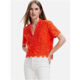 Desigual Orange Preston Lace Shirt - Women Cene'.'