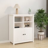 vidaXL Komoda bijela 83 x 41,5 x 100 cm od masivne borovine Cijene