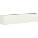 Maison Chic Cvetlični Lonec - Cvetlično korito White 200x40x40 cm Hladno valjano jeklo, (21790158) | Shoptok.si
