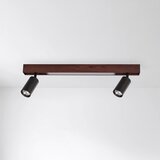 Brilagi LED spot svetiljka SELE 2xGU10/30W/230V + LED/15W crna/hrastov dekor | Eponuda.com