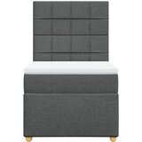  Krevet s oprugama i madracem tamnosivi 90 x 190 cm od tkanine | shoptok.hr
