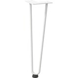  Noge za klubsko mizico 4 kosi bele 42 cm masivno jeklo, (22123830) | Shoptok.si