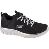 Skechers Niske tenisice 'Graceful Get Connected' crna / bijela | shoptok.hr