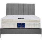 MID.YOU POSTELJA BOXSPRING x , tekstil, leseni material siva | Shoptok.si