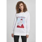 MT Ladies Ladies Merry Christmas Cat Crewneck White | shoptok.hr