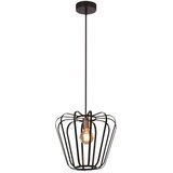 Candellux Lighting luster/visilica-jonas viseća lampa zlatna 1X40W E27 crna abažur | Eponuda.com