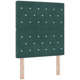  LED Box Spring Krevet Tamnozelena 80 x 200 cm tkanina | shoptok.hr