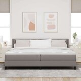  Postelja boxspring z vzmetnico z vzmetnico Taupe 200 x 200 cm, (5000128187) | Shoptok.si