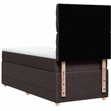  Krevet s oprugama i madracem tamnosmeđi 80x200 cm od tkanine | shoptok.hr