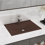 vidaXL Luksuzni umivaonik mat tamnosmeđi 60 x 46 cm keramički Cijene