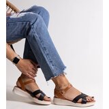 D/CEO Black sandals on a block heel Millo | Shoptok.si