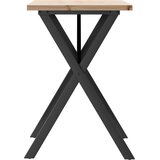  Blagovaonski stol X-oblika 80x50x75,5 cm od borovine i čelik | shoptok.hr