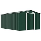  Vrtno spremište 257 x 392 x 181 cm metalno zeleno | shoptok.hr