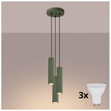  Brilagi - LED luster na sajli CRESTO 3xGU10/10W/230V zelena | Eponuda.com