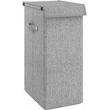  Sklopiva košara za rublje siva 26x34,5x59,5 cm umjetno platno | Eponuda.com