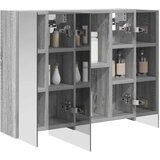  Kupaonski ormar s ogledalom Siva Sonoma 60 x 14,5 x 50 cm | shoptok.hr