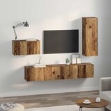  Set TV komoda s ladicama 4 pcs Staro drvo Konstruirano drvo | Eponuda.ba