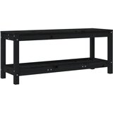  Vrtna klupa crna 108x35x45 cm od masivne borovine | shoptok.hr