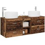  Set namještaja za kupaonicu 3 kom. Staro drvo Smeđa 49.5 x 44.5 x 66 cm | Shoptok.si