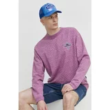 Quiksilver Bombažen pulover moška, roza barva