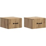  Stenski nočni omarici 2 pcs Artisan hrast 34,5 x 33 x 20 cm, (5000209487) | Shoptok.si