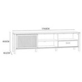 Premium Living Tv-element Jytana, Barva Hrasta, Črna | Shoptok.si