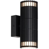 QAZQA Design buiten wandlamp zwart 2-lichts IP44 - Boris Cene