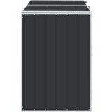 vidaXL spremište za 2 kanta za otpad antracit 144x81x113 cm čelično | shoptok.hr