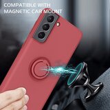 Onasi silikonski ovitek liquid ring za samsung galaxy A52 A525 lte / A52s A527 / A52 A526 5G - roza | Shoptok.si