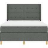 Box spring krevet Tamno siva 160 x 200 cm tkanina | shoptok.hr