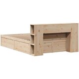 vidaXL Posteljni okvir brez vzmetnice 120x200 cm trdna borovina | Shoptok.si