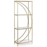 BIZZOTTO Željezna biblioteka u zlatnoj boji 56x151,5x25 cm Elenor – | shoptok.hr