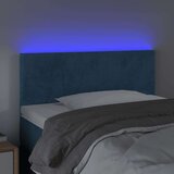  LED posteljno vzglavje temno modro 80x5x78/88 cm žamet | Shoptok.si
