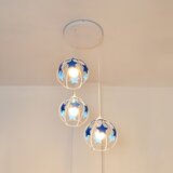  Dečiji luster na sajli STARS 3xE27/15W/230V plava/bela | Eponuda.com