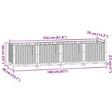  Povišena gredica 160x40x38 cm od polipropilena | shoptok.hr