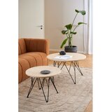 Actona Okrugao pomoćni stol s pločom stola u mramornom dekoru ø 55 cm Prunus – | shoptok.hr
