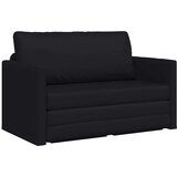 vidaXL Podni kauč na razvlačenje 2-u-1 Crna 124x71x78 cm Umjetna koža | shoptok.hr