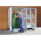  Odlagališče za plinske jeklenke, VxŠxG 2100 x 1235 x 1070 mm, brez vmesne police | Shoptok.si