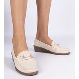 D/CEO marka niezdefiniowana Cream loafers with a wedge and matte finish Sambada Cijene