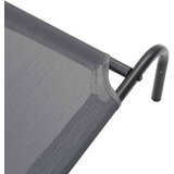 vidaXL dvignjena pasja postelja siva 150x90x20 cm tekstilen in jeklo | Shoptok.si
