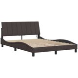  Posteljni okvir brez vzmetnice temno rjav 120x200 cm blago, (21792210) | Shoptok.si