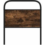  Zamjensko uzglavlje dimljeni hrast 75 cm čelik i inženjersko drvo - Dimljeni hrast 75 cm 1 | shoptok.hr