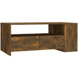 Maison Chic Klubska mizica - kavna mizica - Nizka mizica dimljeni hrast 102x55x42 cm inženirski les, (21754558) Cene