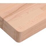 vidaXL Stenska polica za umivalnik jeklo in trdna bukovina | Shoptok.si